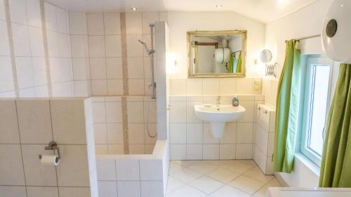 Et badeværelse på Ferienhaus Heimathafen