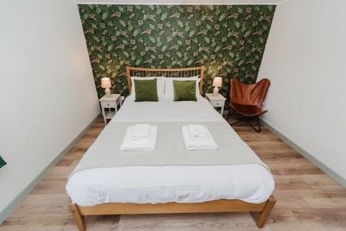 Ένα ή περισσότερα κρεβάτια σε δωμάτιο στο Harrapool Hideout Skye