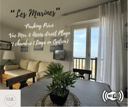 Les Marines-Vue mer & plage Cabourg