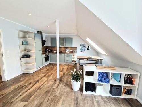 Η κουζίνα ή μικρή κουζίνα στο Ferienwohnung Fiete P.