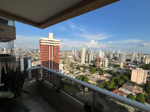a view of a city from the balcony of a building at Apartamento Belém COP30 in Belém