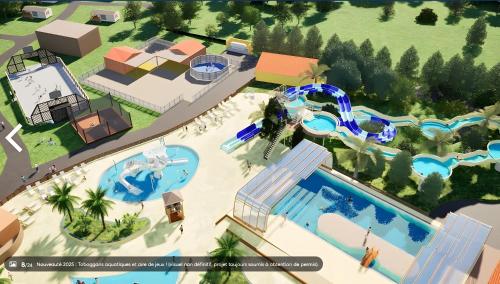 Πισίνα στο ή κοντά στο Cosy Mobil-Home climatisé