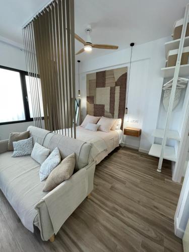 Et opholdsområde på Apartamento Isla Cristina