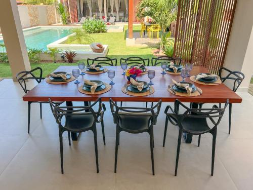 Comida na casa de temporada ou em algum lugar perto