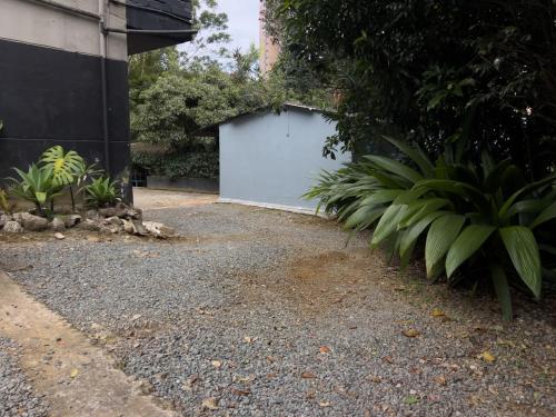 Central Tiny house surrounded by nature