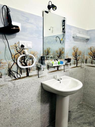 Koupelna v ubytování Flora Lake View Resort Wilpattu