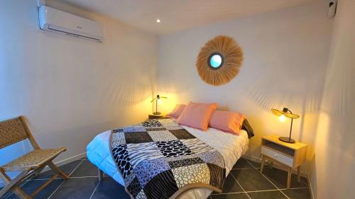 Logement avec jardin 5mn plage et Village de Noël