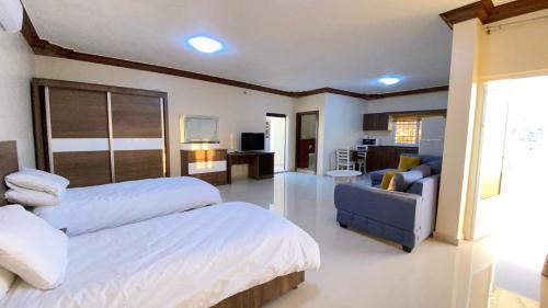 Katil atau katil-katil dalam bilik di Petra EcoStay
