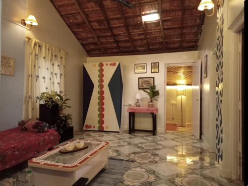 Χώρος καθιστικού στο 2BHK AC GOAN Beach House - Patnem Colomb