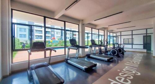 Fitness centrum a/nebo fitness zařízení v ubytování Studio Indesign Makumbi Park, Syokimau with Pool near JKIA & SGR