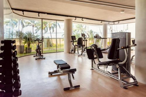 Fitness centrum a/nebo fitness zařízení v ubytování Setai Yacht com Café by Apartamentos Jampa