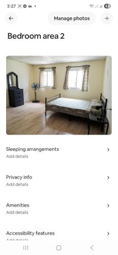 a bedroom with a bed in a room at Purple House in Puerto Armuelles