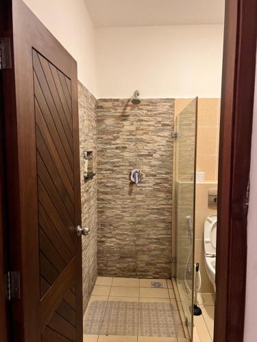 Koupelna v ubytování Golden Sun Studios