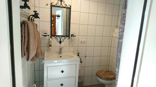 Bilik mandi di Gästehaus Liebler