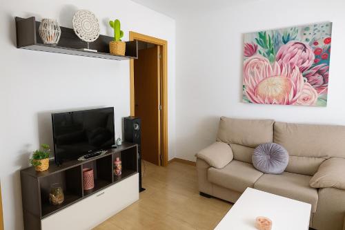 TV a/nebo společenská místnost v ubytování Casina Montemolin AT 1 Llave