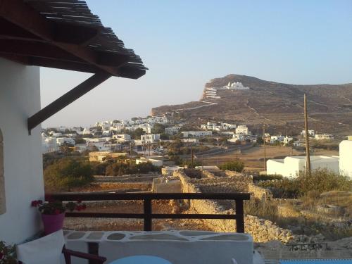 a view from the balcony of a house at Ampelos in Chora Folegandros