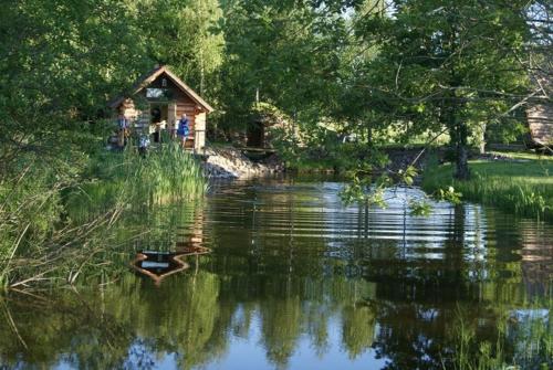Un paisaje natural cerca of the country house