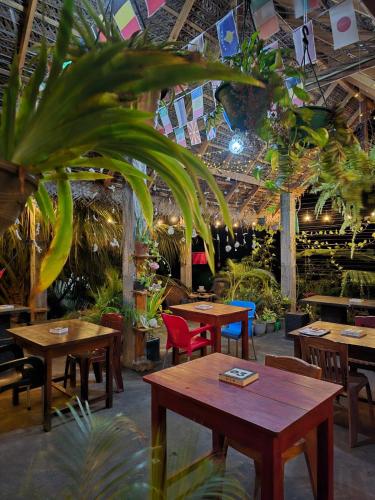 Restaurace v ubytování Dot's bey beach cabanas