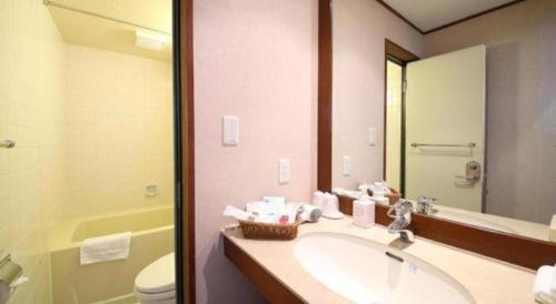 Phòng tắm tại Hotel Harvest Tateshina