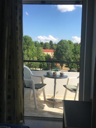 Balkoni atau teres di Therma Hotel