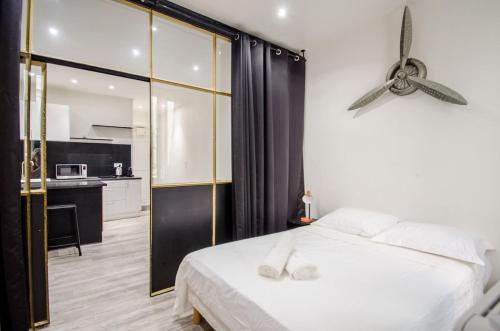 2 pièces moderne et climatisé - Rue Meynadier