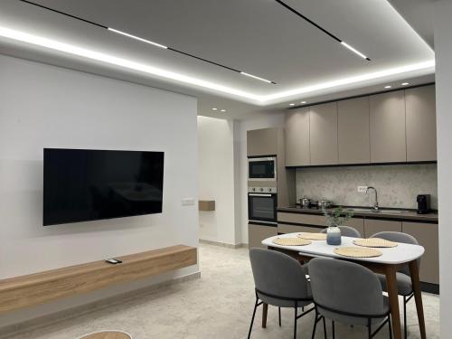 ครัวหรือมุมครัวของ Adria Loft