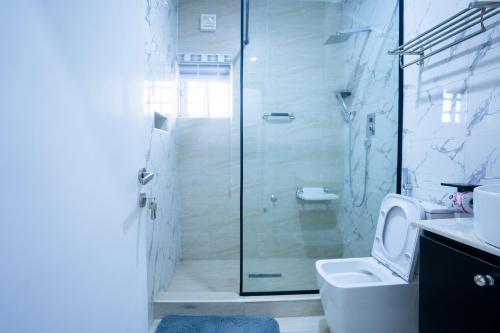 Koupelna v ubytování Dilic Apartment