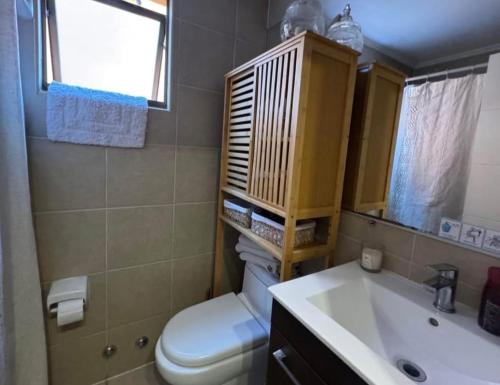 Koupelna v ubytování Hospedaje Dallia