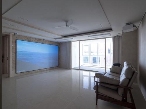 Stay Villette Haeundaeにあるテレビまたはエンターテインメントセンター