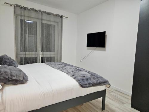 TV a/nebo společenská místnost v ubytování J&S Apartment in Tirana