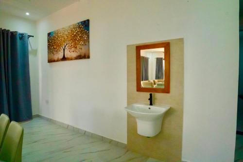 Koupelna v ubytování Tanga City Apartments