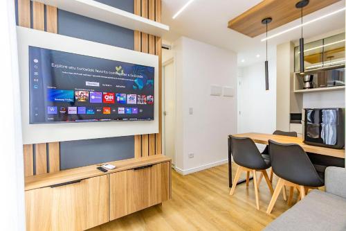 TV a/nebo společenská místnost v ubytování Estúdio em Andar Alto no Ibiza - IBI2210