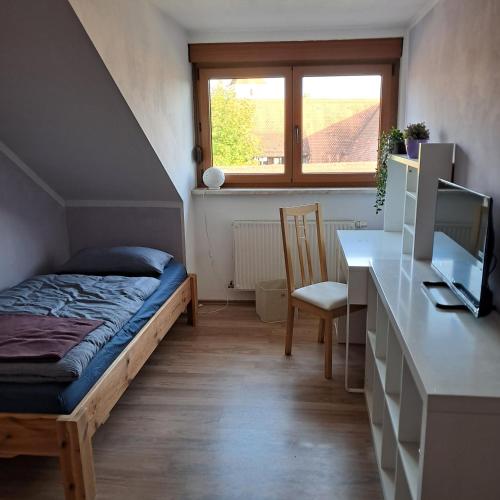 Katil atau katil-katil dalam bilik di Apartment Weitblick