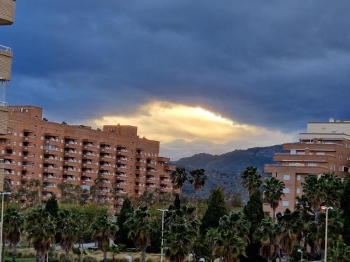 Nespecifikovaný výhled na hory nebo výhled na hory při pohledu z apartmánu