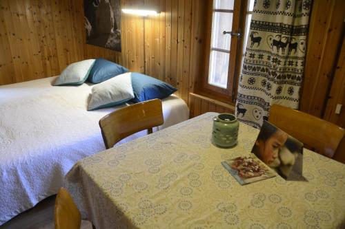 Cama o camas de una habitación en Studios du Valsorey