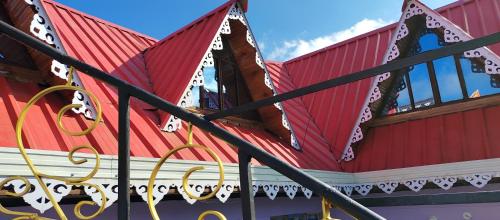 Het gebouw waarin de homestay zich bevindt