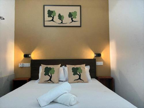 Кровать или кровати в номере Lu3ky's Den