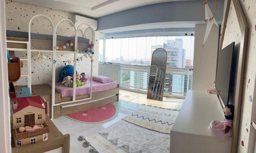 Katil atau katil-katil dalam bilik di Apartamento Tullipas A2 COP30
