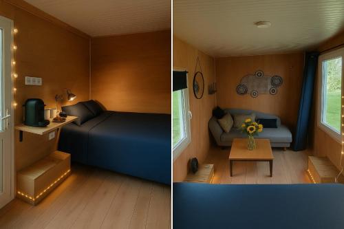 Χώρος καθιστικού στο La Tiny Roulotte