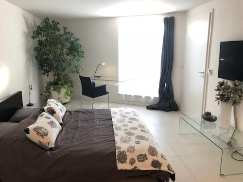 Ένα ή περισσότερα κρεβάτια σε δωμάτιο στο Guest house near Strasbourg