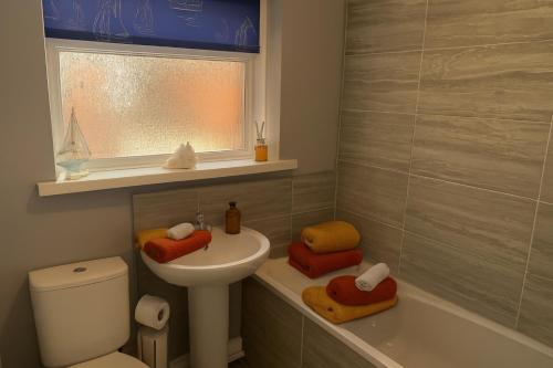 Bilik mandi di Peaceful Coastal Home in Northumberland we are Pet Friendly Nov to Mar