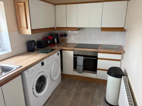 Η κουζίνα ή μικρή κουζίνα στο Flat 4 Cleethorpes apts