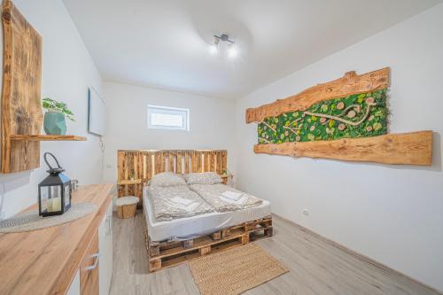 Postel nebo postele na pokoji v ubytování Apartmány Apollo Šírava