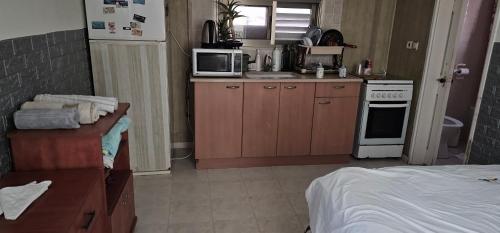 Η κουζίνα ή μικρή κουζίνα στο 2Rooms rooftop apartment huge balcony