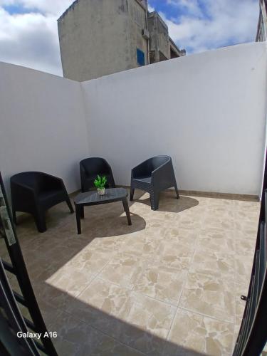 Posezení v ubytování La fortaleza A una cuadra de la terminal