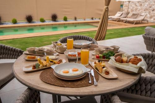 Jídlo v vily nebo okolí