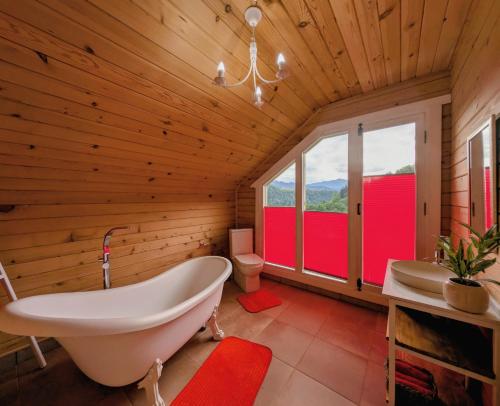 Vannituba majutusasutuses Eko cottages