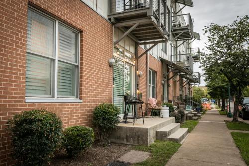 Bygningen som lejligheden ligger i