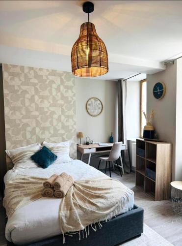 Katil atau katil-katil dalam bilik di appartement chic