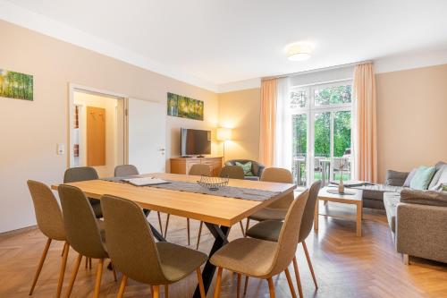 Khu vực ghế ngồi tại Hotelpark Bodetal "große Ferienwohnung"